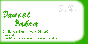 daniel makra business card